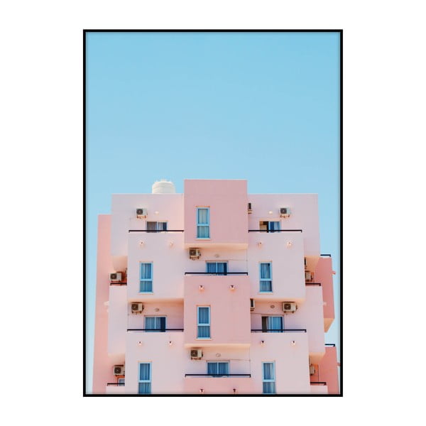 Plagát Imagioo Pink House, 40 × 30 cm