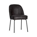 Čierne kožené jedálenské stoličky v súprave 2 ks Vogue – WOOOD