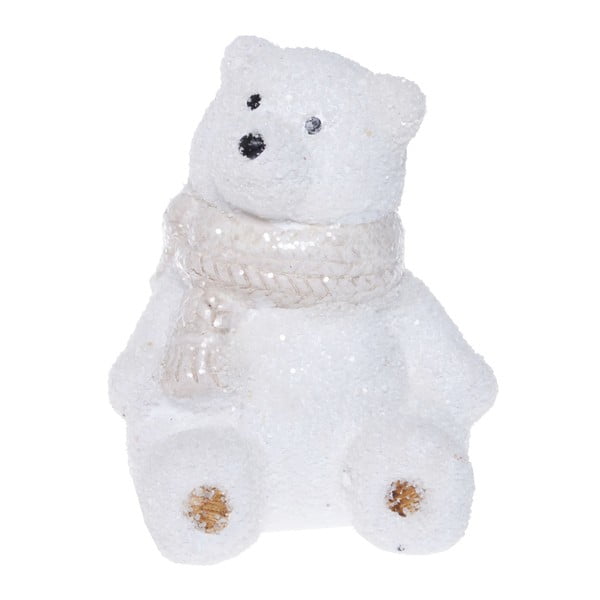Biela keramická dekoratívna soška Ewax Polar Bear, výška 10 cm