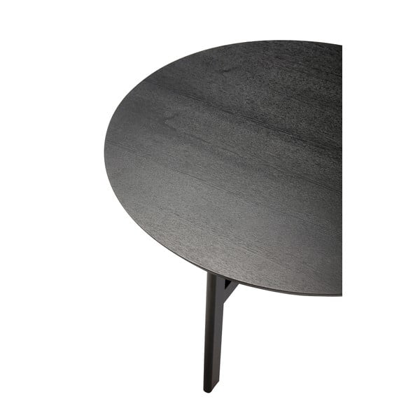 Čierny okrúhly konferenčný stolík ø 80 cm Fjord – Hübsch-image-3