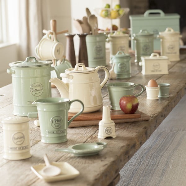 Zelená porcelánová dóza na cestoviny T&G Woodware Pride of Place-image-1