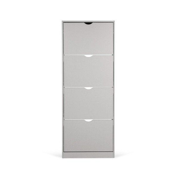 Sivá výklopná skrinka na topánky 60x157x24 cm Stelo – Bonami Essentials-image-3