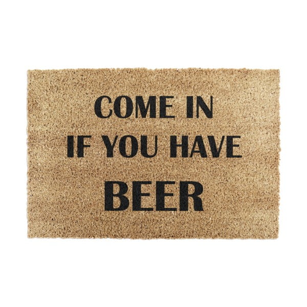 Rohožka z kokosového vlákna 40x60 cm Come again and bring beer – Artsy Doormats