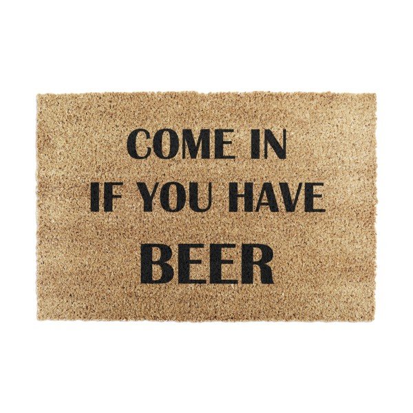 Rohožka z kokosového vlákna 40x60 cm Come again and bring beer – Artsy Doormats