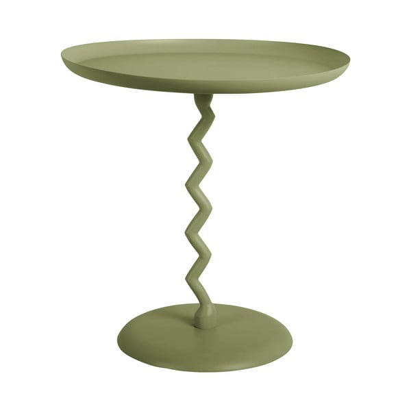 Kovový okrúhly odkladací stolík ø 40 cm Zig Zag – Leitmotiv