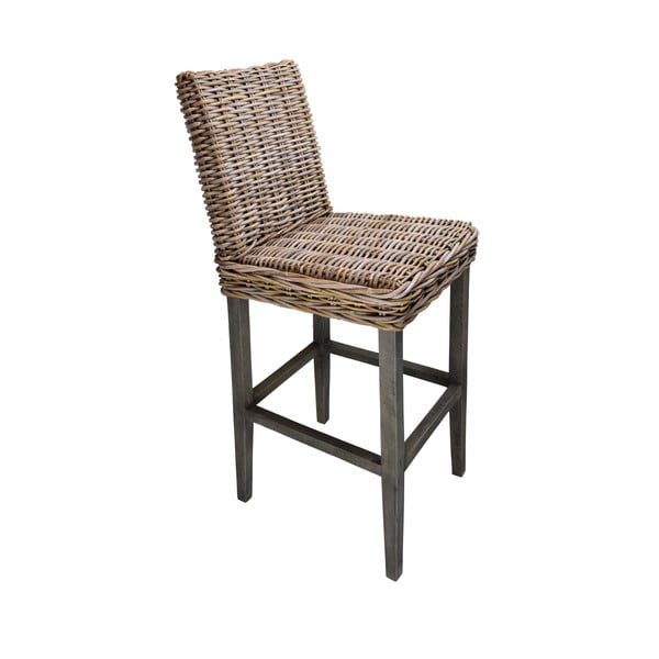Hnedá ratanová barová stolička 120 cm - Ego Dekor