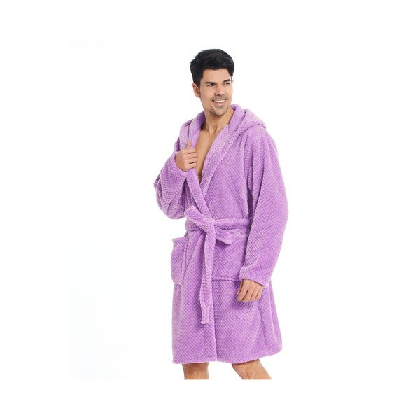 Ružovofialový unisex župan z mikrovlákna DecoKing Sleepyhead, veľ. XS-image-2