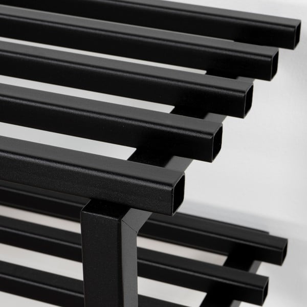 Čierna kovová závesná skrinka na topánky 71x26x34 cm Marco – Spinder Design-image-1