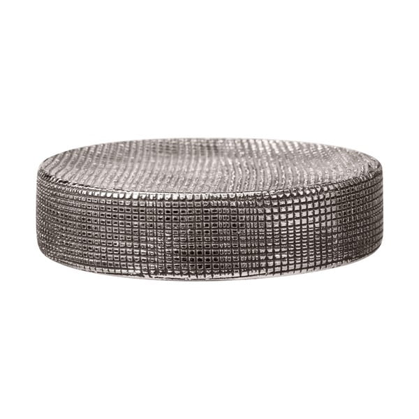 Keramická nádobka na mydlo v striebornej farbe Rivara – Wenko