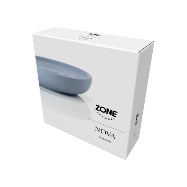 Modrá porcelánová kúpeľňová miska na mýdlo Zone Blue Fog-image-1