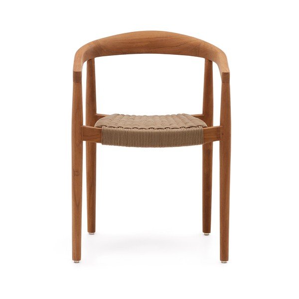 Drevené záhradné stoličky v súprave 4 ks v prírodnej farbe Ydalia – Kave Home-image-4