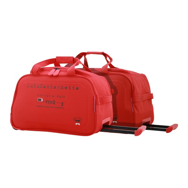 Sada 2 červených cestovných tašiek LULU CASTAGNETTE Lulu