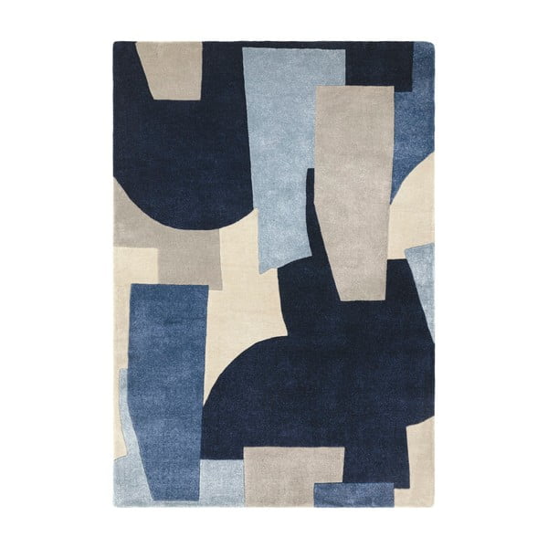 Modrý ručne tkaný koberec z recyklovaných vlákien 200x290 cm Romy – Asiatic Carpets