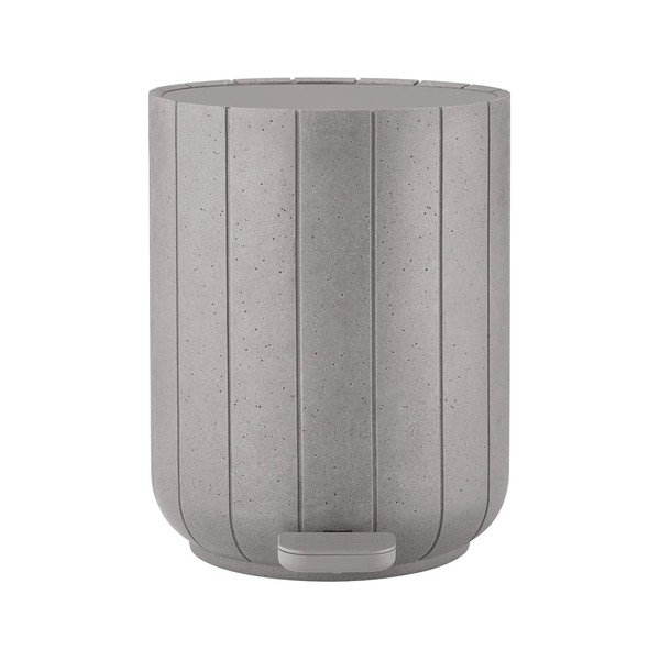 Svetlosivý pedálový odpadkový kôš z polyresínu 3 l Kua – Blomus