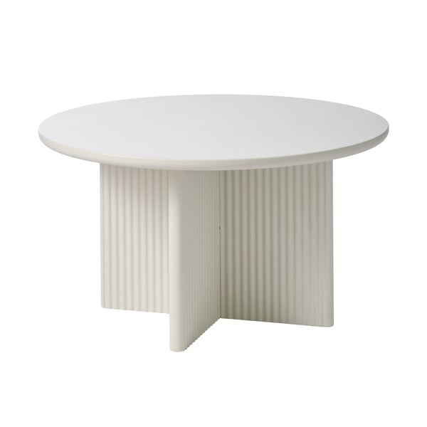 Svetlosivý okrúhly konferenčný stolík ø 80 cm Palma – Unique Furniture-image-1