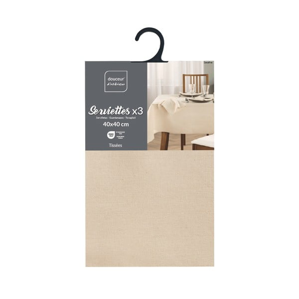 Obrúsky v súprave 3 ks 40x40 cm Serafine – douceur d'intérieur-image-4