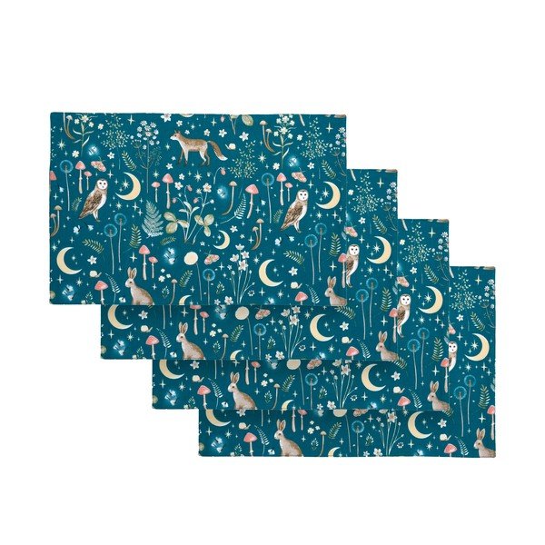 Látkové prestieranie 4 ks 30x46 cm Enchanted Twilight Animals – Catherine Lansfield