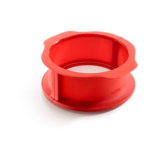 Červená silikónová rozbaľovacia forma na tortu Lékué Springform, ⌀ 15 cm