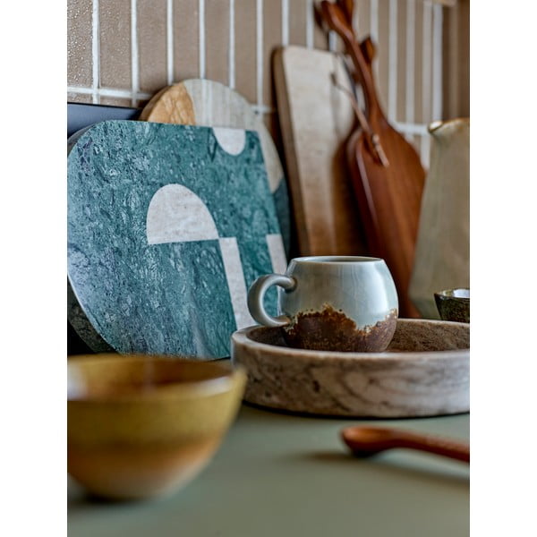 Hnedý/krémovobiely keramický hrnček 280 ml Paula – Bloomingville-image-3