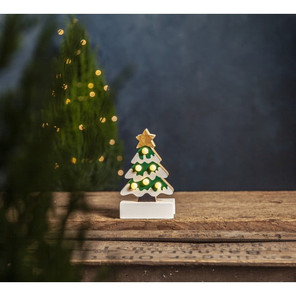 Bielo-zelená svetelná dekorácia s vianočným motívom Freddy – Star Trading-image-2