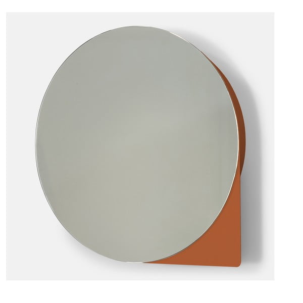 Kovová závesná/so zrkadlom kúpeľňová skrinka v terakotovej farbe 55x55 cm Sonnet – Spinder Design-image-3