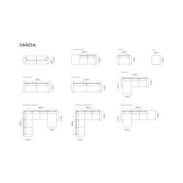 Sivá ženilková podnožka Vanda – Mazzini Sofas-image-4