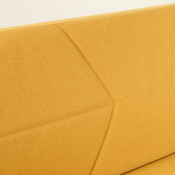 Horčicovožltá rozkladacia pohovka Kave Home Neiela-image-1