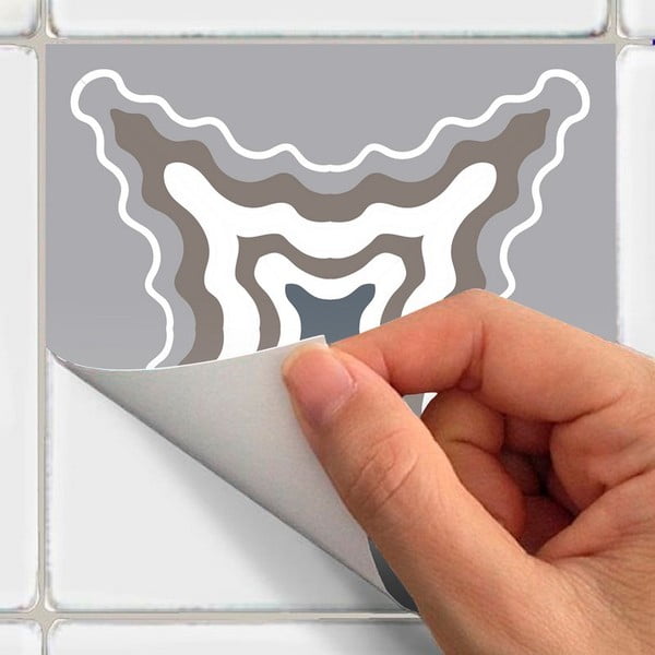 Súprava 9 dekoratívnych samolepiek na stenu Ambiance Orfeo, 10 × 10 cm-image-1