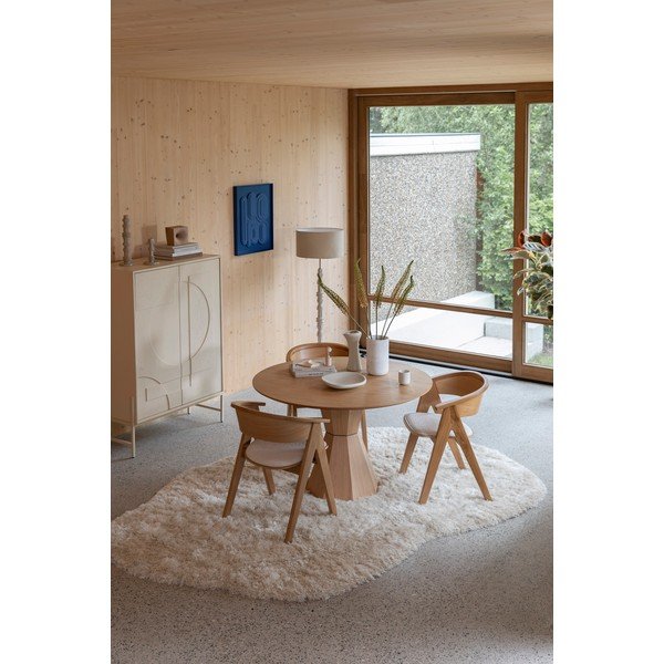 Krémová skrinka v dekore duba 100x140x45 cm Faces – Zuiver-image-4