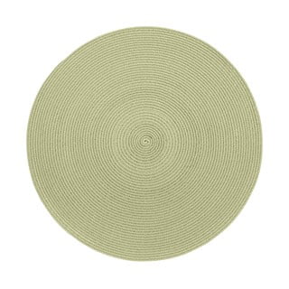 Béžovo-zelené okrúhle prestieranie Zic Zac Round Chambray, ⌀ 38 cm