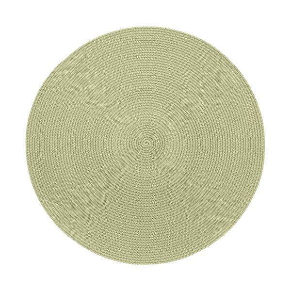 Béžovo-zelené okrúhle prestieranie Zic Zac Round Chambray, ⌀ 38 cm