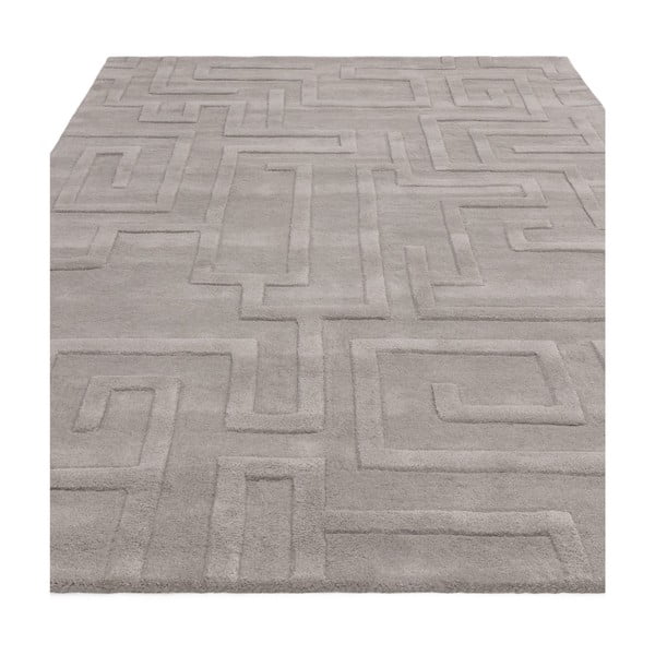 Svetlosivý vlnený koberec 160x230 cm Maze – Asiatic Carpets-image-3