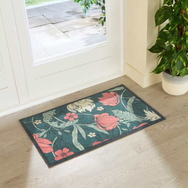 Rohožka 50x80 cm William Morris Rose – Artsy Doormats-image-1