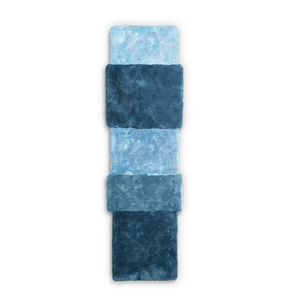Modrý behúň EMKO Over Stripe, 71 × 260 cm
