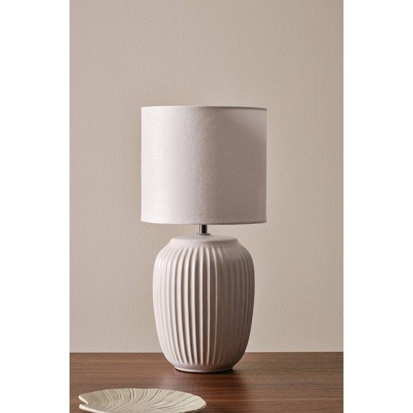 Biela keramická stolová lampa (výška  41 cm) Karlsson – Jotex-image-4