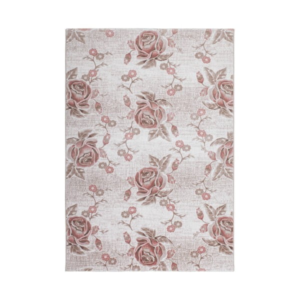 Ružový koberec Lace, 80 x 300 cm