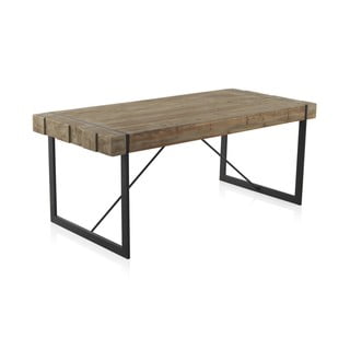 Jedálenský stôl s kovovými nohami Geese Robust, 200 x 90 cm