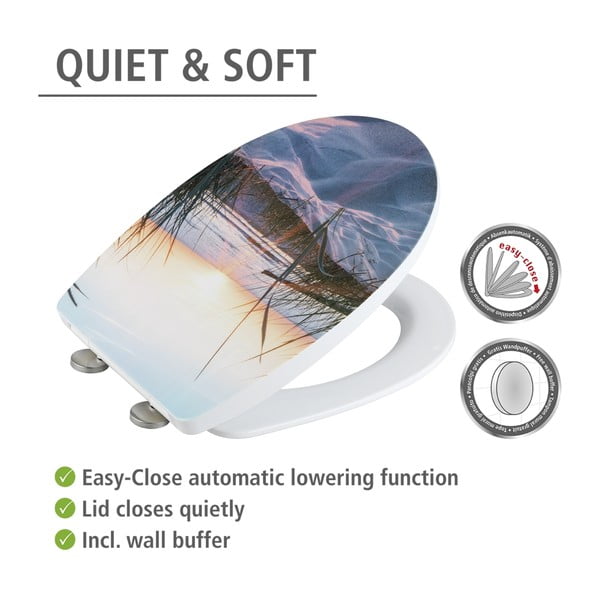 Záchodová doska s automatickým zatváraním 36,5 x 45 cm Baltic – Wenko-image-4