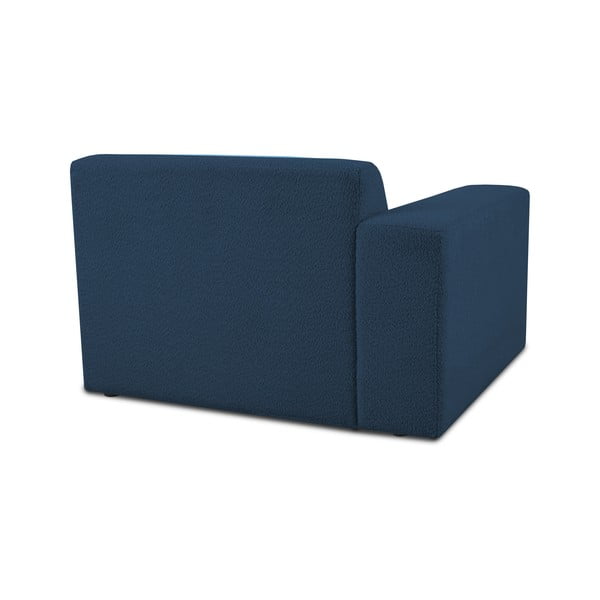 Tmavomodrý modul pohovky z textílie buklé (ľavý roh) Roxy – Scandic-image-2