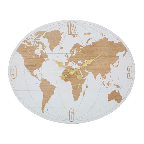 Nástenné hodiny Mauro Ferretti White World, délka 48 cm