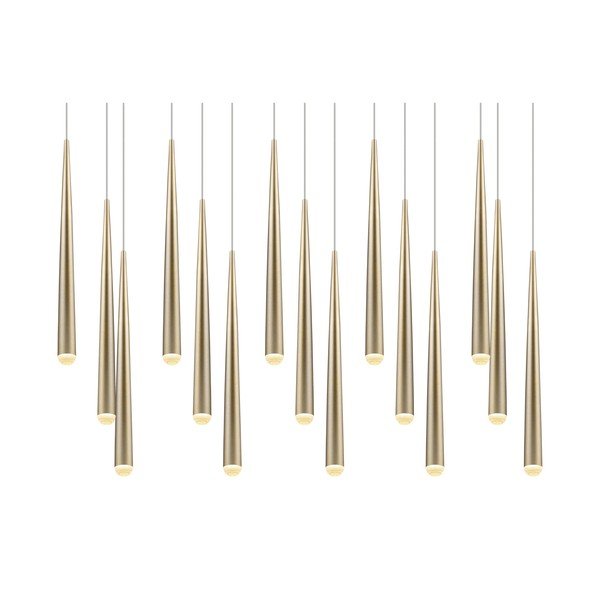 LED závesné svietidlo v zlatej farbe Cala – Trio Select-image-3