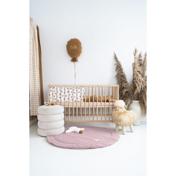 Svetloružová detská hracia podložka - Malomi Kids-image-1