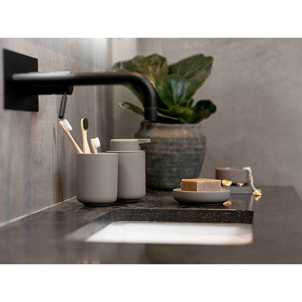 Hnedý kameninový dávkovač mydla 0.25 l Ume - Zone-image-1