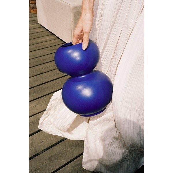 Tmavomodrá keramická váza (výška  36 cm) Tuga – noo.ma-image-2