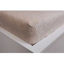 Krémovobiela napínacia plachta z mikroflanelu 180x200 cm Basic – Jerry Fabrics