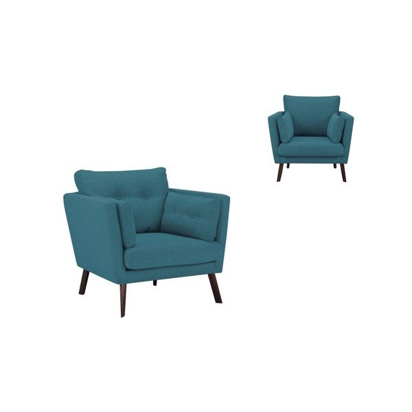 Tyrkysové kreslo Mazzini Sofas Elena-image-1