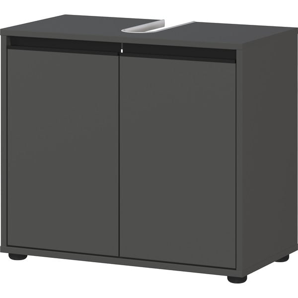 Antracitová skrinka pod umývadlo 63x55 cm Lemont – Germania-image-2