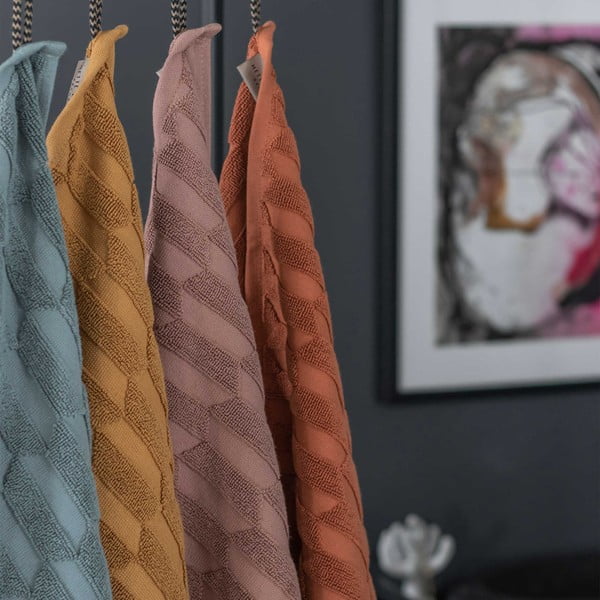 Hnedý bavlnený uterák 50x95 cm Geo - Mette Ditmer Denmark-image-3