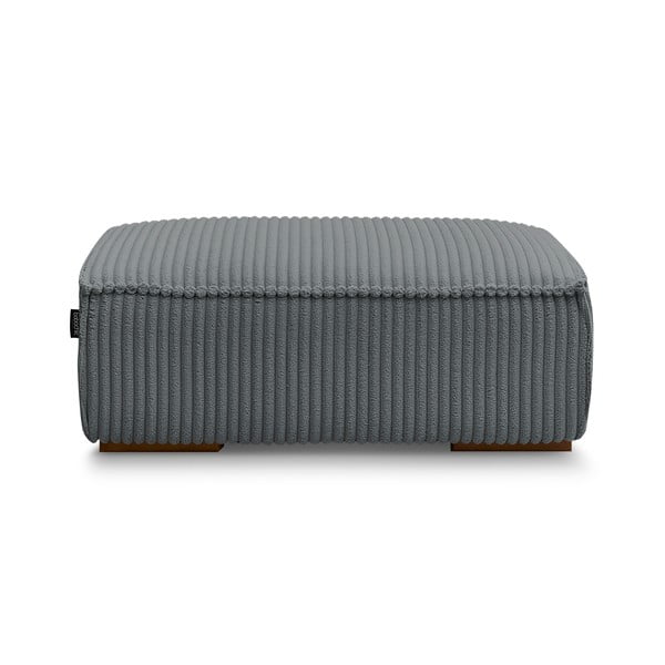 Tmavosivá menčestrová podnožka Chelsea – Bobochic Paris