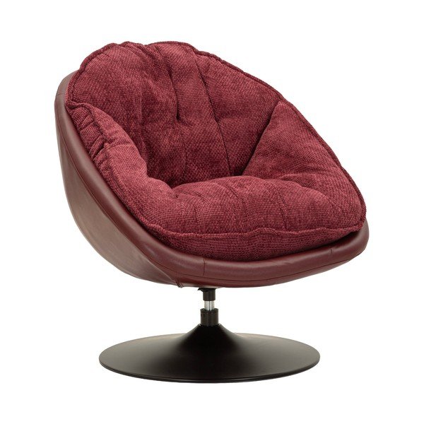 Vínovočervené otočné kreslo Retro Style – Mauro Ferretti